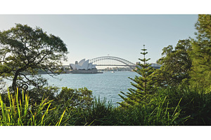 Sydney Opera House and Harbor Bridge, a Nature Photo by Goinyk