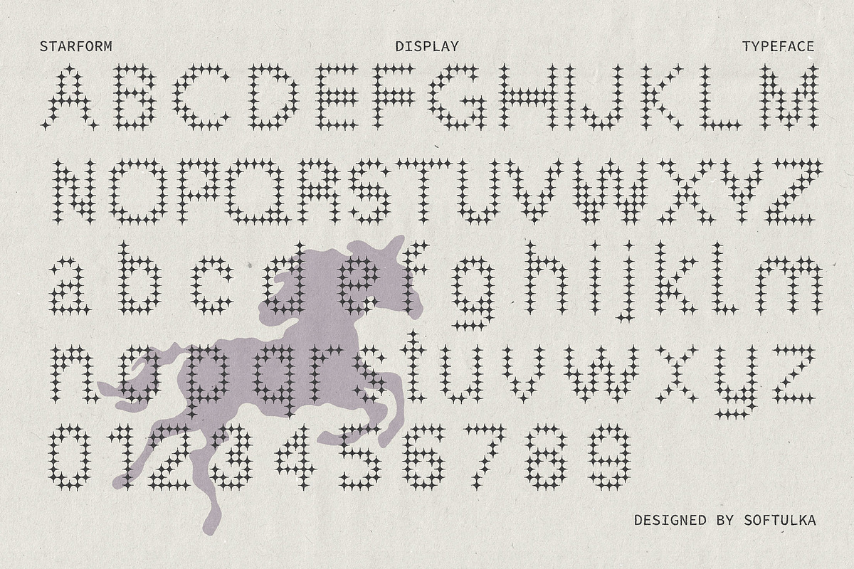 StarForm Display Typeface, a Symbol Font by softulka (Photo 6 of 8)