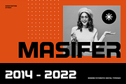 Masifer – Sporty Futuristic Fonts, a Sans Serif Font by Konstantine Studio (Thumbnail 1 of 3)