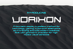 Vorixon Futuristic Display Font