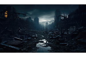fi dark futuristic background ai, a Technology Photo by pikepicture