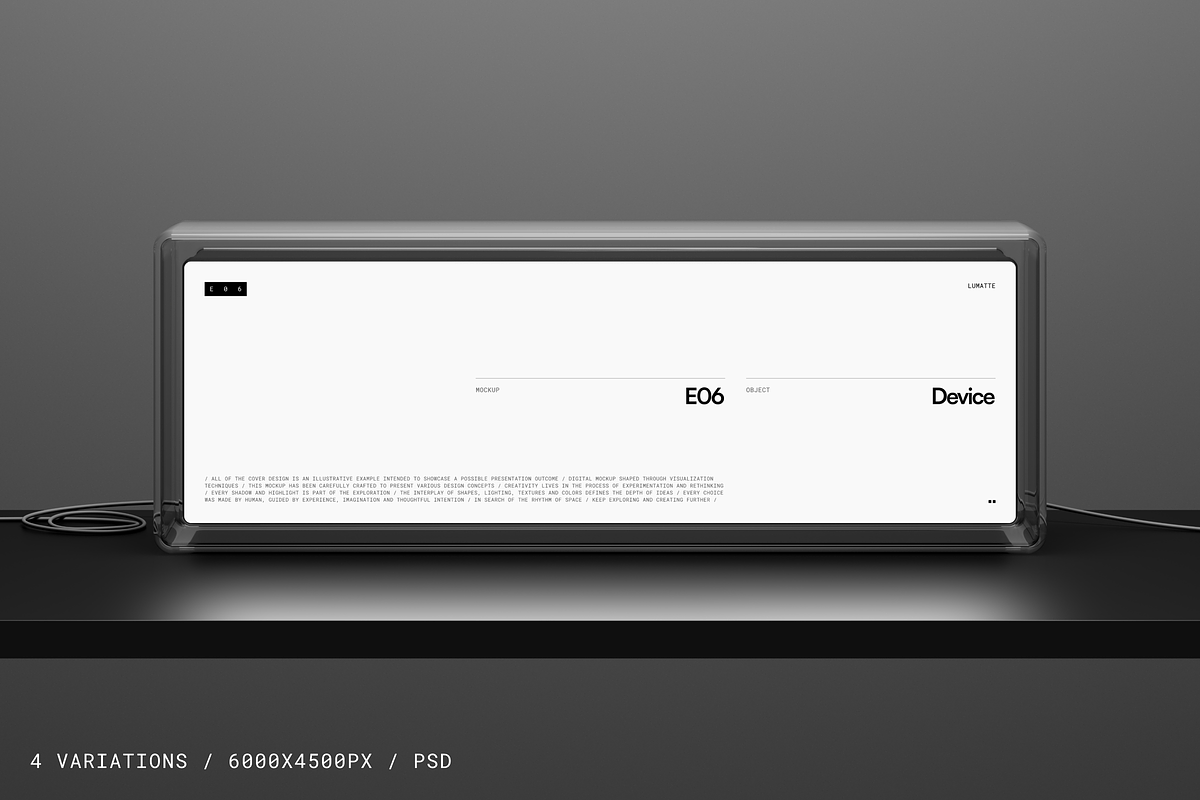 Device Mockup E06, a Device Mockup by Lumatte (Photo 1 of 8)