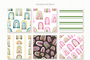 Watercolor Boho Rainbows Set, an Object Graphic by OrangePeafowlArt (Thumbnail 10 of 16)