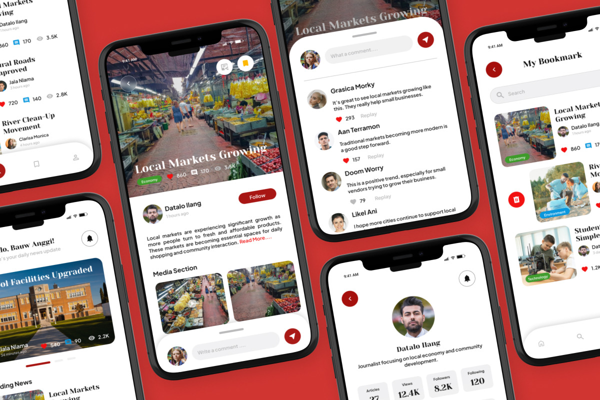 Maos - News & Media Mobile App, an App Template by trabaskriya (Photo 3 of 5)