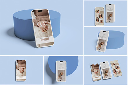 iPhone 14 Pro Clay Mockup, an iPhone Mockup by Indah