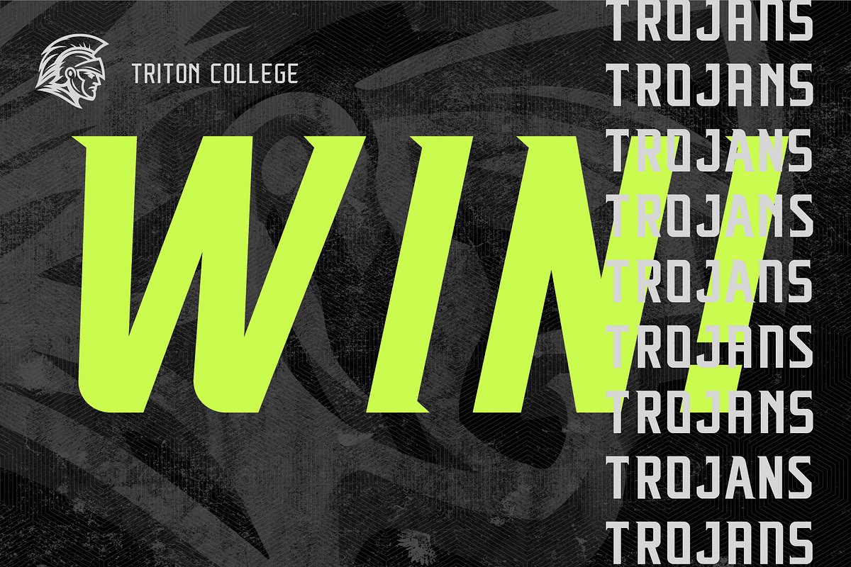 Triton Pro: Sports Font Family, a Sans Serif Font by ANDR35 (Photo 6 of 12)