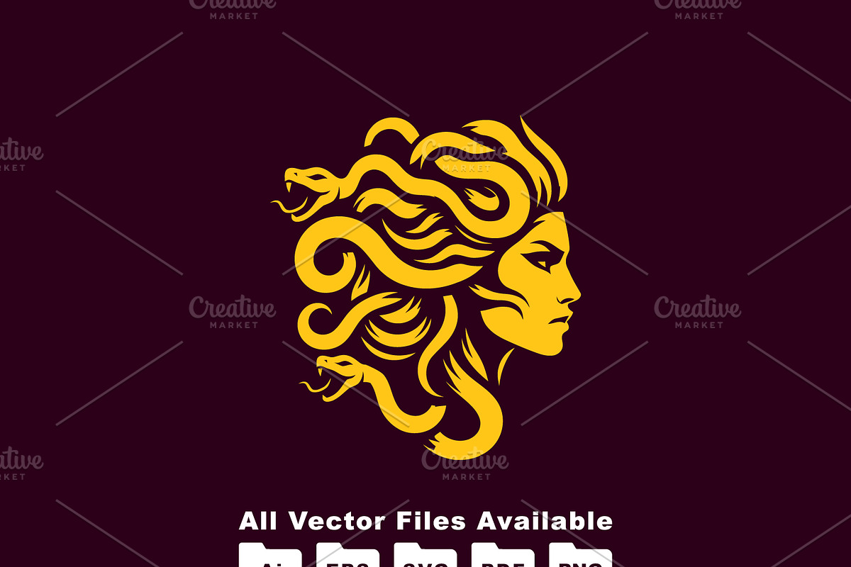 Medusa Logo, a Branding & Logo Template by Ben Naveed (Photo 1 of 3)
