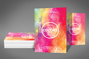 Watercolor Flyer Psd, a Flyer Template by Graphic Templates (Thumbnail 2 of 4)