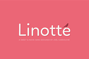 Linotte type family, a Sans Serif Font by JCFonts (Thumbnail 1 of 9)