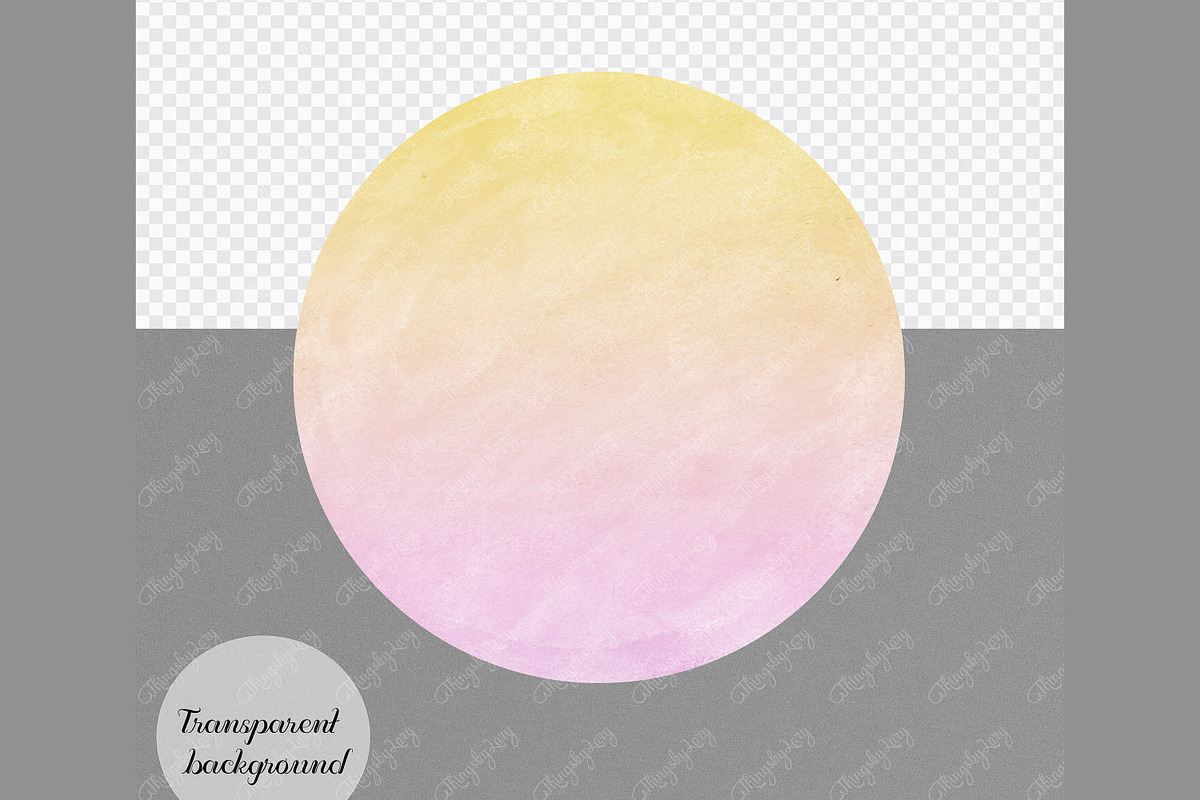 30 Ombre Two Tone Circle Frames PNG, an Object Graphic by ThingsbyLary (Photo 4 of 10)