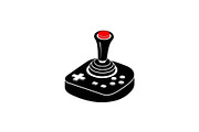 50 Retro Gaming Joystick Vector Bund, an Illustration by Creativeshirt (Thumbnail 17 of 51)