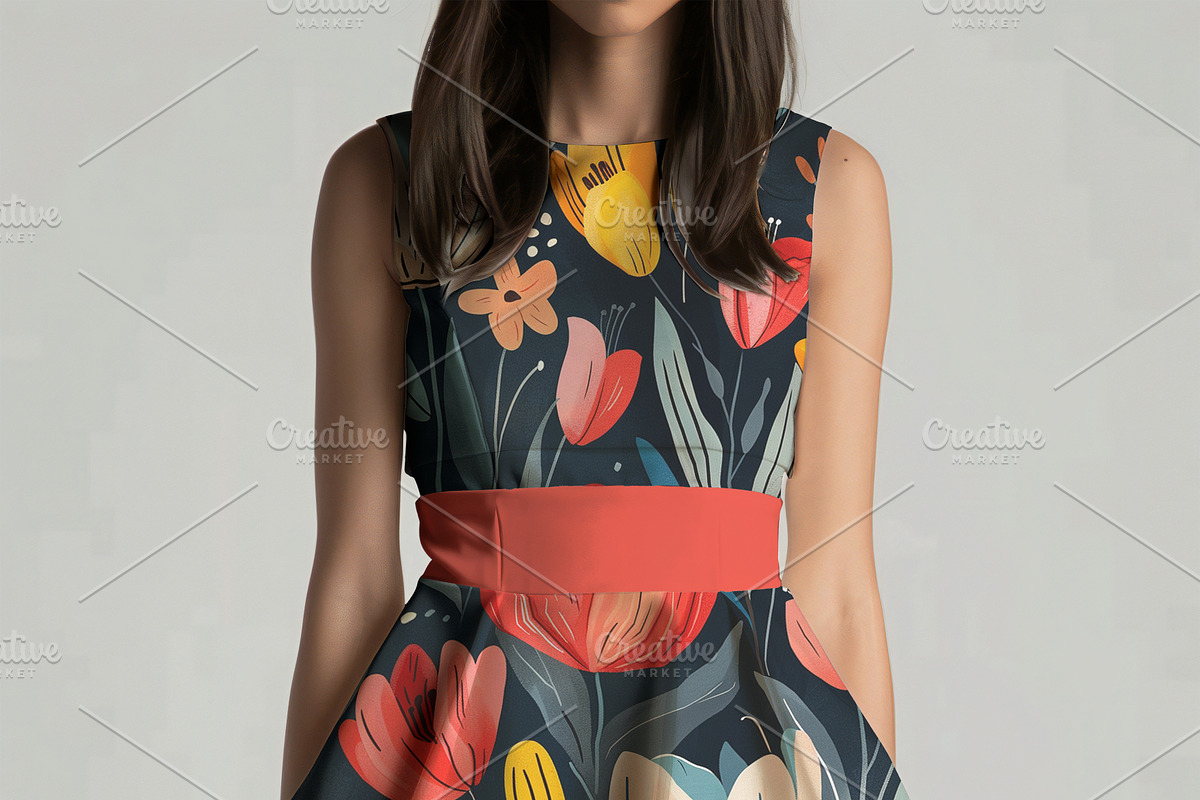 Short Dress Mockup, an Apparel Mockup by Nora Gad (Photo 2 of 14)