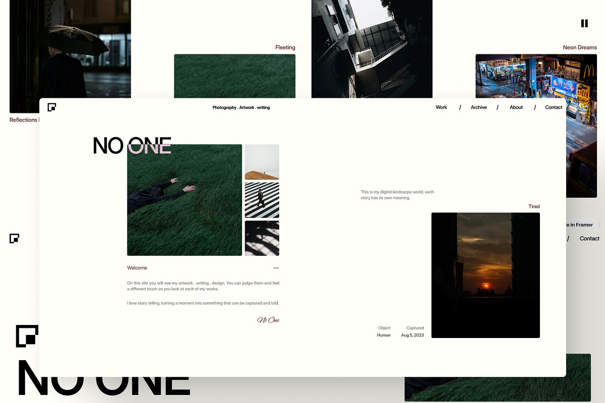 Framer - Portfolio Visual Design, a Websites & App Template by Michjkellyux (Photo 3 of 6)
