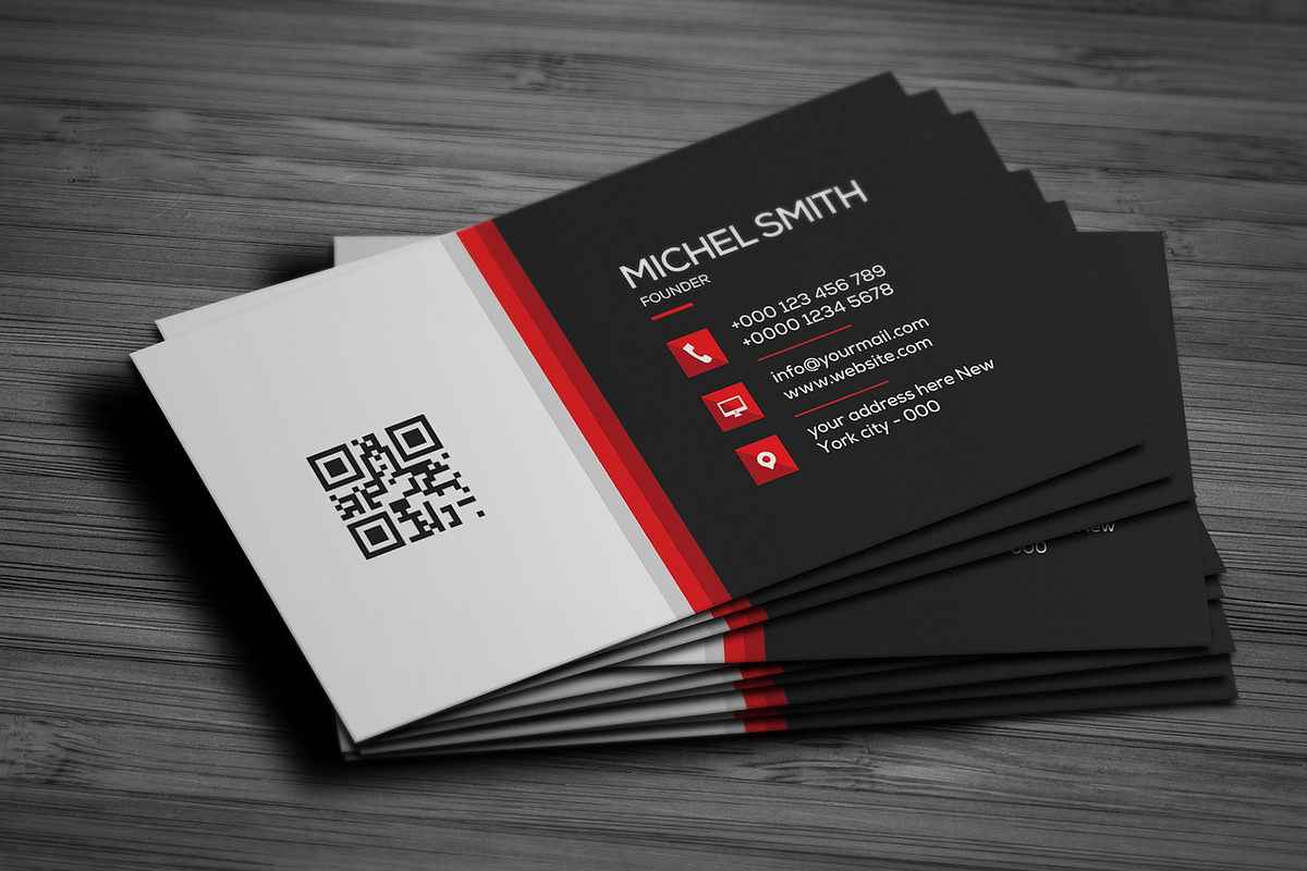 Modern Business Card Design, a Business Card Template by Saman Osama (Photo 1 of 3)