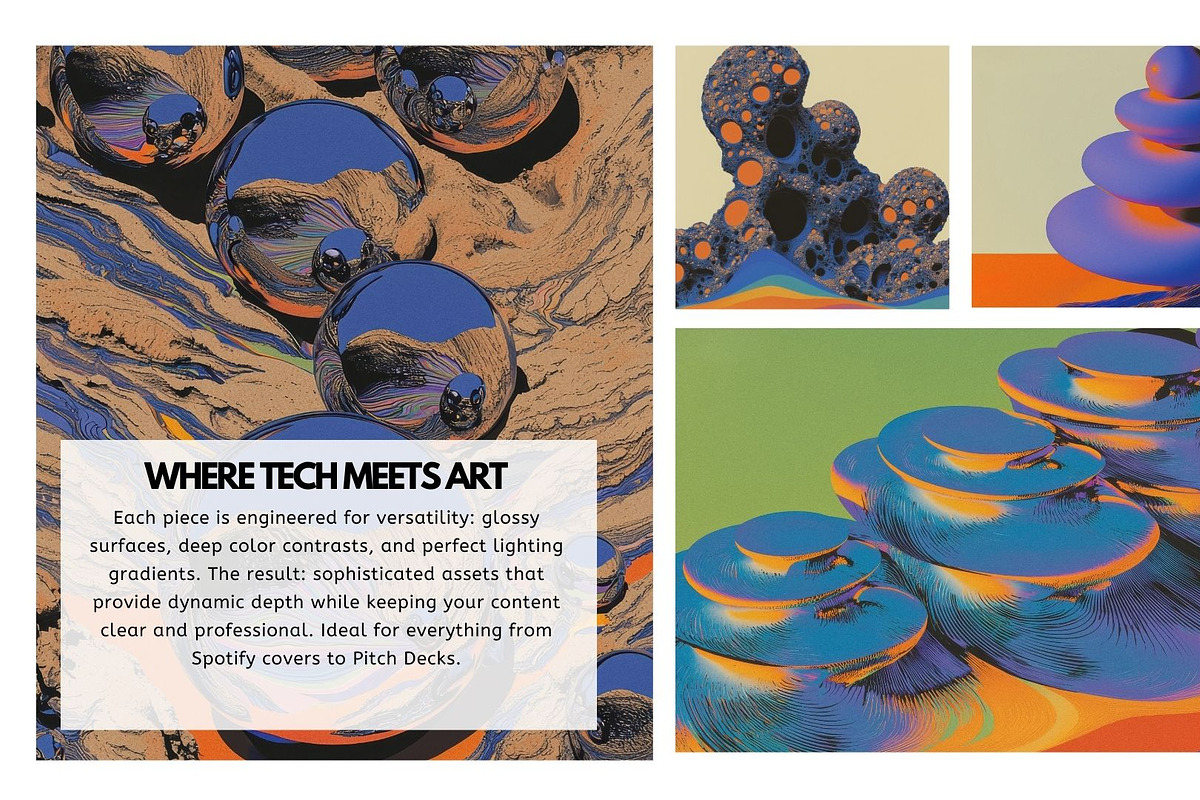 40 Chromascape & Future Forms Bundle, a Decorative Illustration by Virgo Studio (Photo 4 of 6)