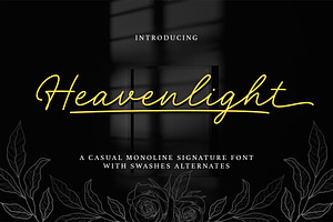 Heavenlight // Monoline-Signature