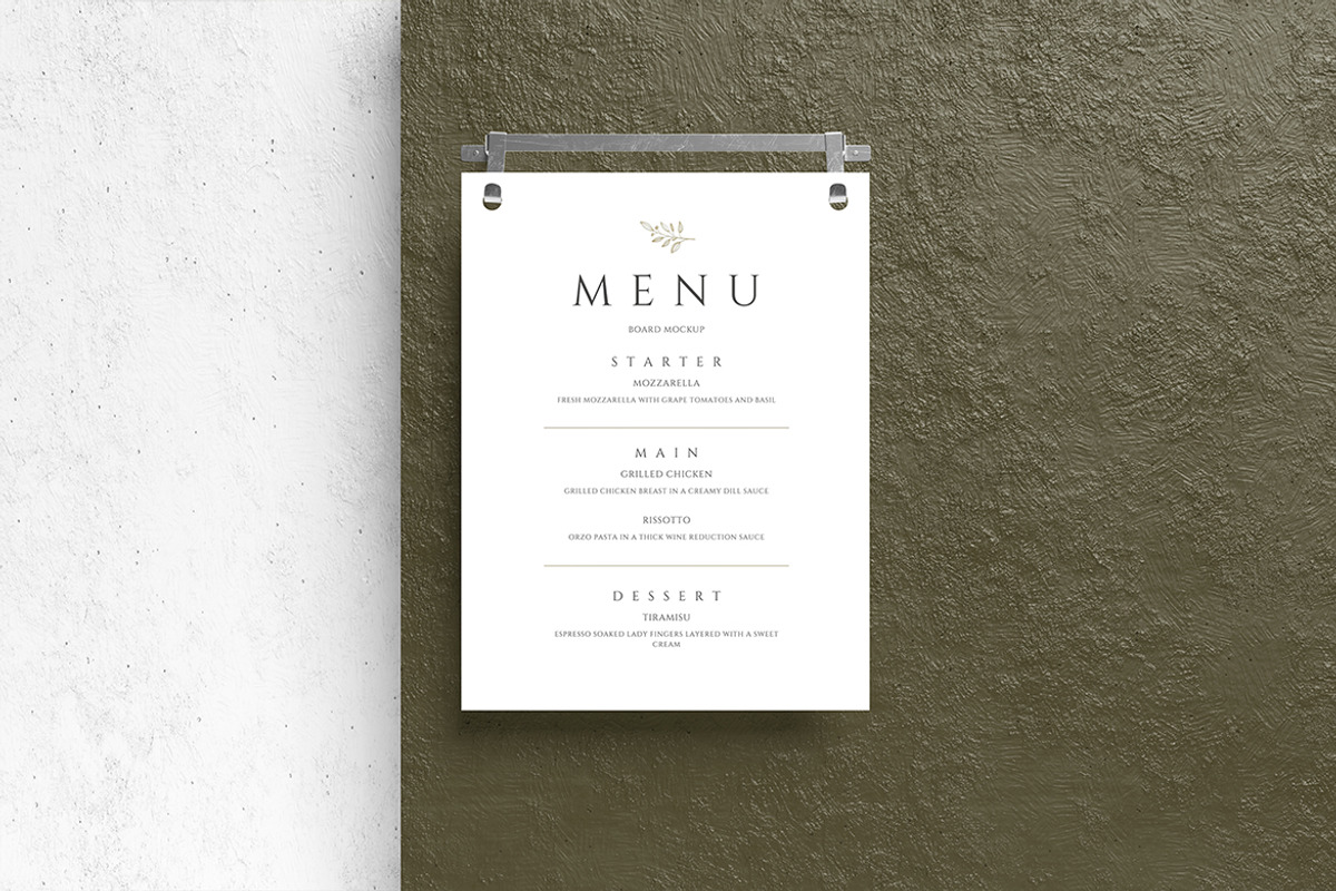 High Quality Menu Board Mockup, an Advertising Mockup by swsi-studio (Photo 4 of 5)