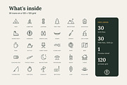 Trailmark Minimal Camping Line Icons, an Outline Icon by vladocar (Thumbnail 7 of 7)