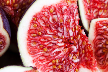 sliced fruit of ripe figs, a Photo by MyPhotos