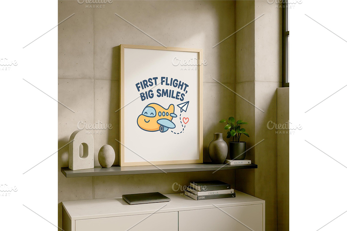 First Flight Big Smiles Airplane, a Background Graphic by LaseredNinja (Photo 7 of 7)