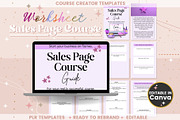 Sales Page Course Guide Worksheet, a Templates & Theme by bellaROSEworkshop (Thumbnail 6 of 10)