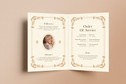 Brown Minimal Funeral Program, a Brochure Template by Neermana (Thumbnail 4 of 4)
