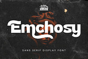 Emchosy, a Sans Serif Font by Rishsketch (Thumbnail 1 of 13)