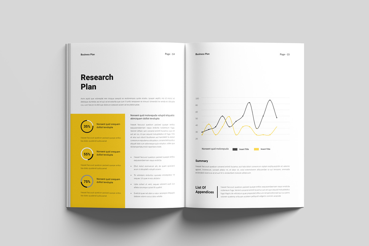 Business Plan Template, a Brochure Template by RusenoelType (Photo 8 of 9)