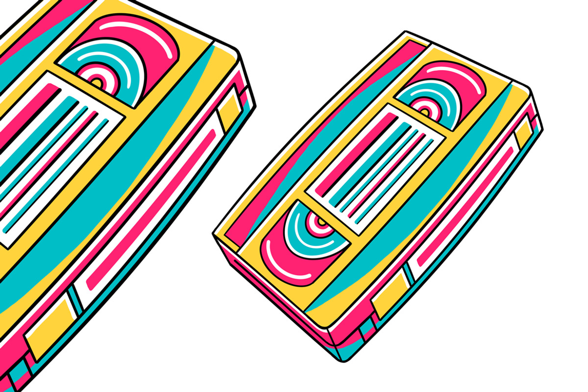 Video Cassette Tape (90's Vibe), an Object Graphic by MEDZ (Photo 2 of 3)