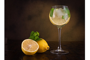 Refreshing summer drink in a glass, a Food & Drink Photo by Stockphoto by vzwer