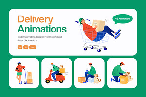 45 Animated Delivery Illustrations, a Transportation Illustration by Vectors Market