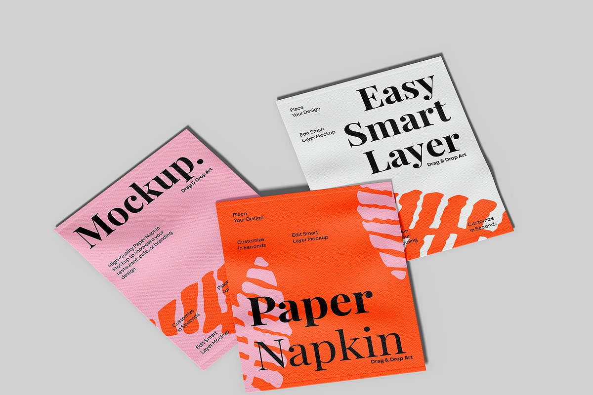 Paper Napkin Mockup, a Product Mockup by Bartama Graphic (Photo 2 of 4)