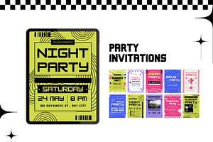 30 Retro Y2K Invitation Templates