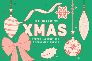 Christmas Decorations Vector