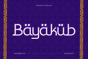 Bayakub Creative Display Font, a Sans Serif Font by Vadovastd (Thumbnail 1 of 6)