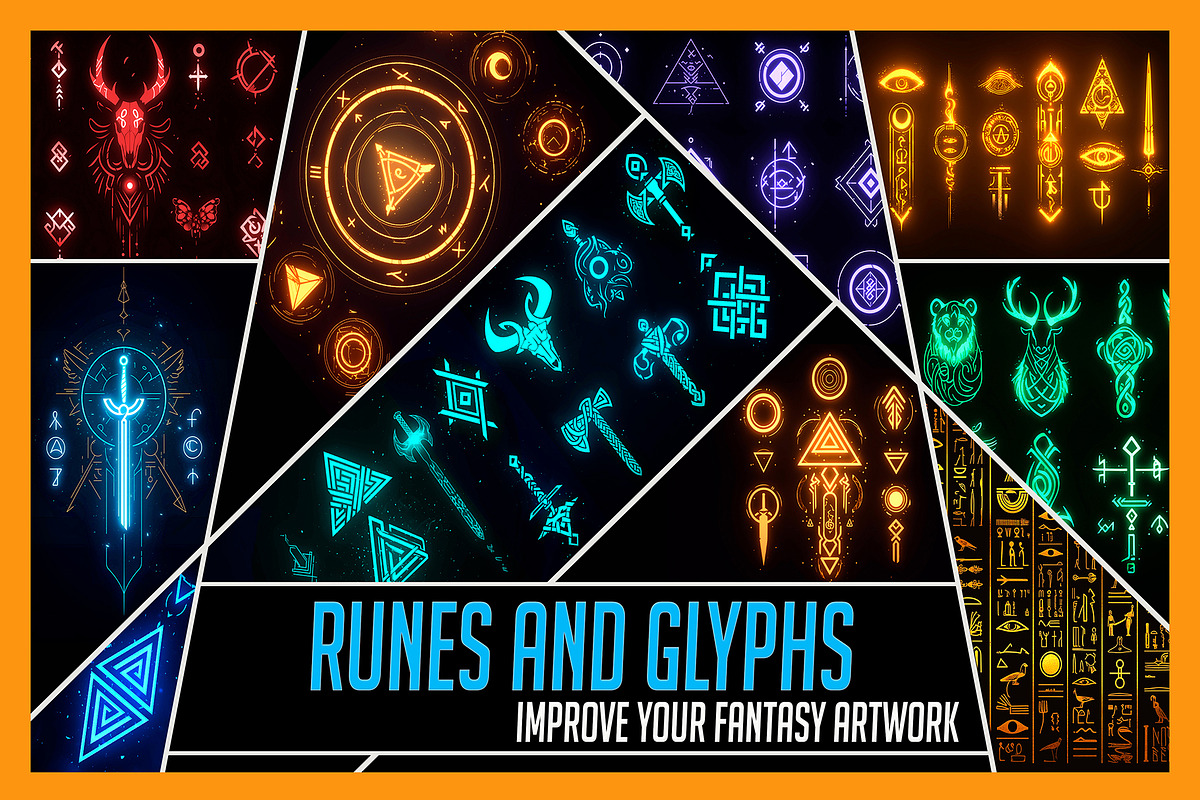 240+ Magic Hieroglyph Overlay Effect, an Object Graphic by Mikel Blazgad (Photo 4 of 16)