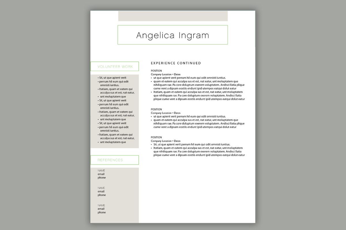 Minimal Resume Design | Cover Letter, a Resume Template by Scribbled Napkin Design (Photo 2 of 4)
