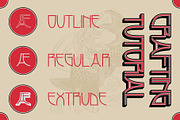 Chioki 3D, a Sans Serif Font by Craft Supply Co. (Thumbnail 7 of 8)
