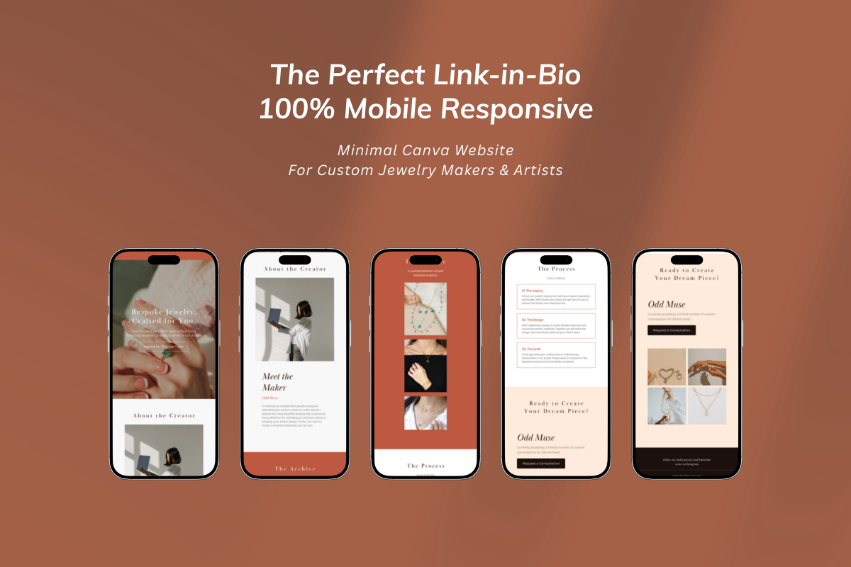 Bespoke Artisan & Jewelry Website, a Landing Page Template by batang (Photo 2 of 5)