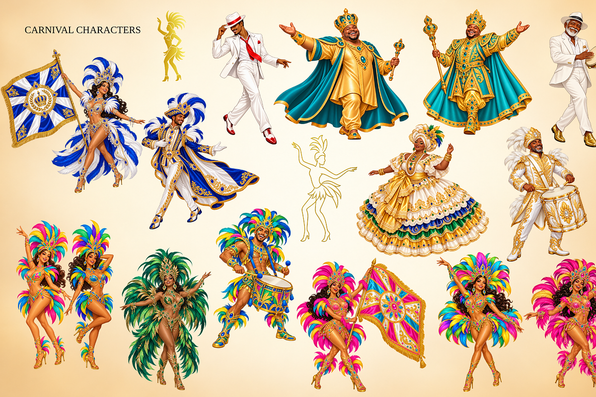 Brazilian Carnival – 100 PNG Clipart, an Object Illustration by MarisoArt (Photo 4 of 9)