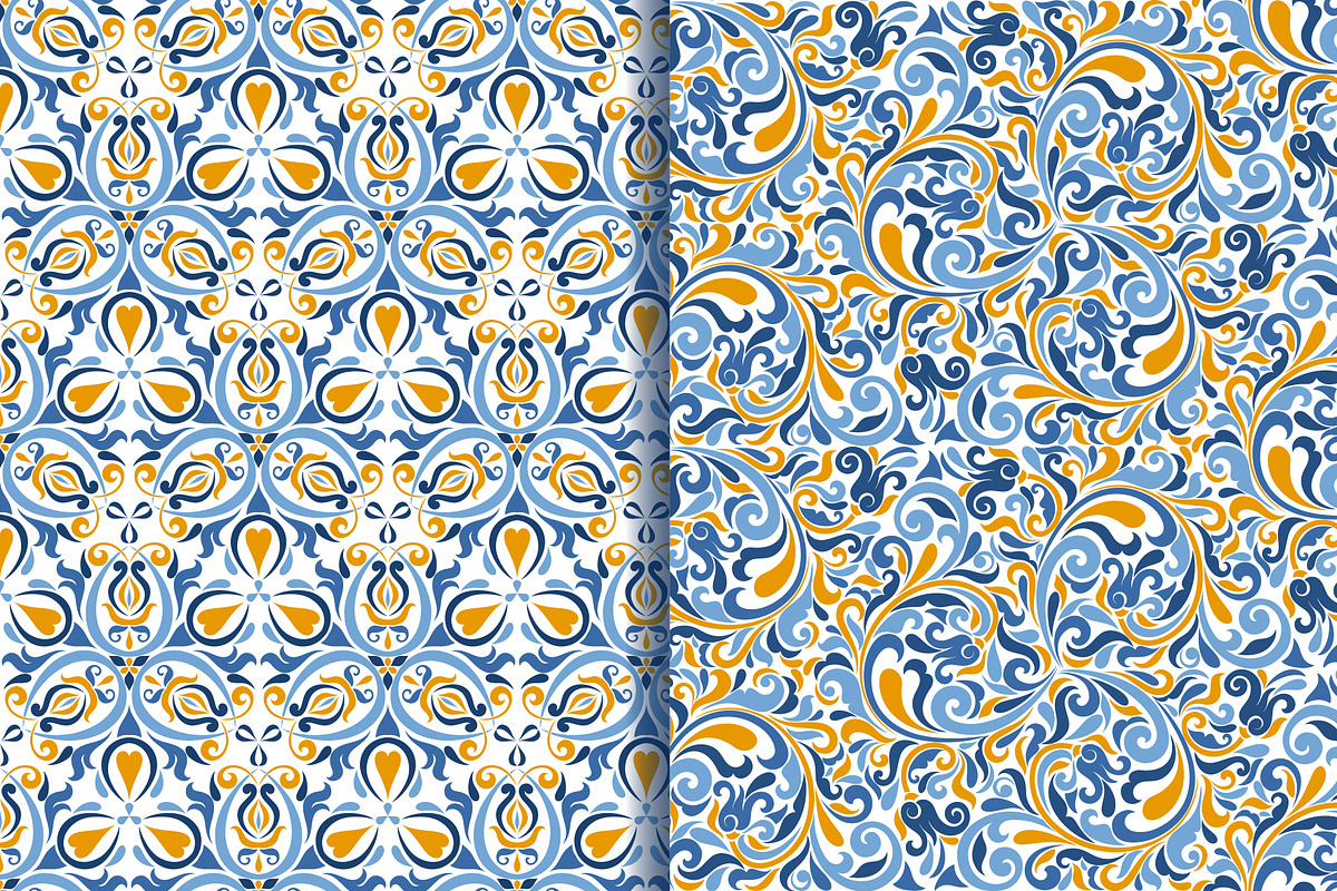 Set of 10 seamless pattern Baroque, a Pattern Graphic by NataLito (Photo 3 of 6)