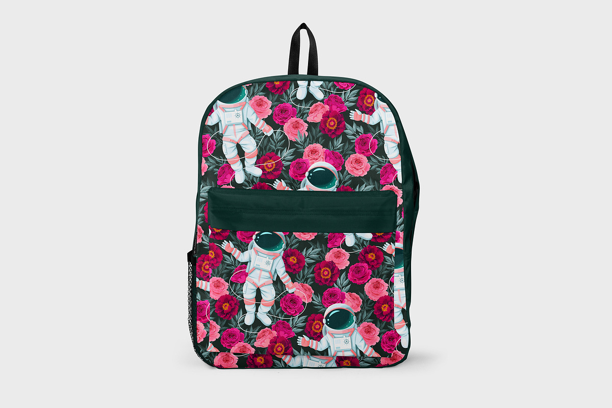 Astronaut and Flowers, a Pattern Graphic by GreyLilac (Photo 5 of 7)