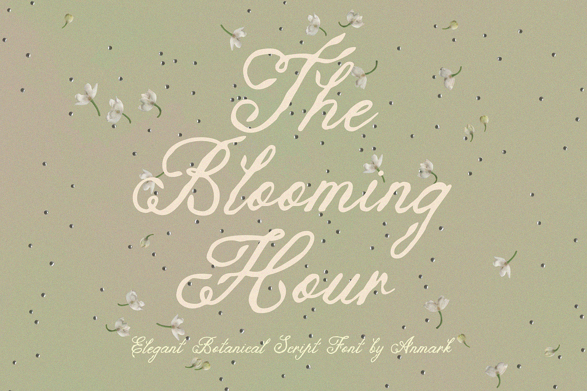 The Blooming Hour Botanical Script, a Script Font by AnMark (Photo 1 of 12)