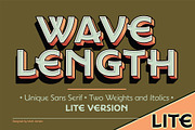 Wavelength Font Family Lite, a Sans Serif Font by Mysterylab Designs (Thumbnail 1 of 5)