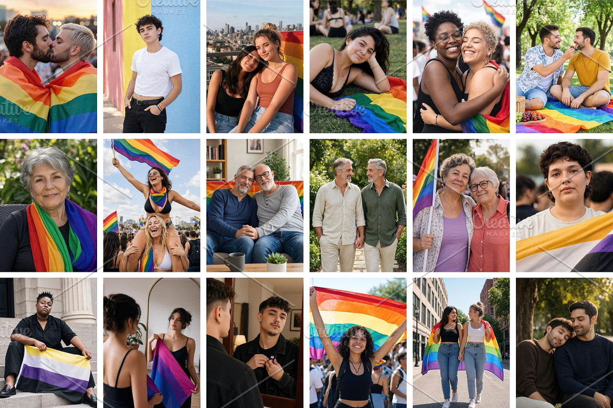 50 LGBTQ+ Pride Stock Photos, a Person Photo by Selenique Studio (Photo 7 of 8)