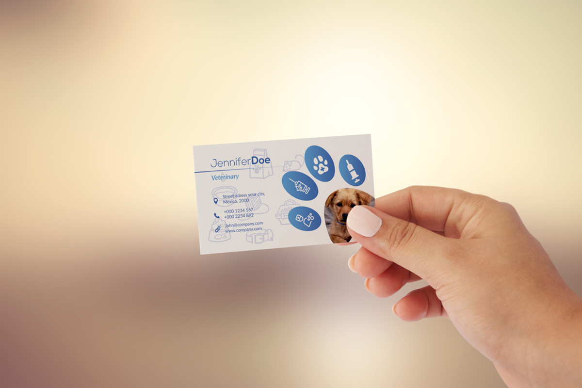 Business Card Veterinary, a Business Card Template by DesignsStore (Photo 2 of 2)