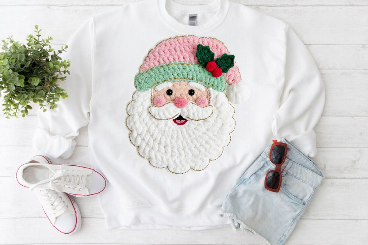 Latch Hook Yarn Crochet Pink Santa, an Illustration by Craft Nest (Photo 4 of 4)