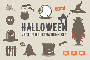 Halloween vector set