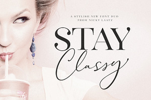 The Stay Classy Font Duo