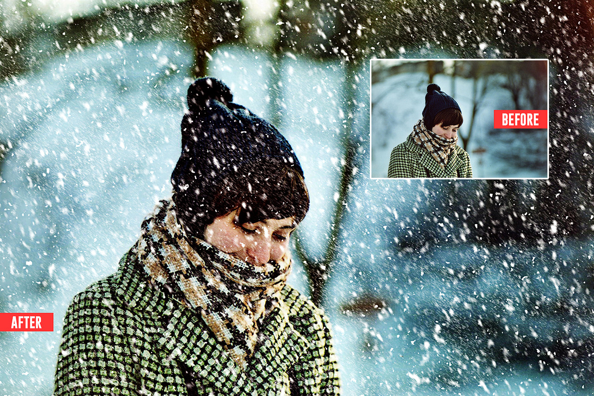 Soft Snowfall Photoshop Action, an Action Add-On by Design Forest (Photo 3 of 10)